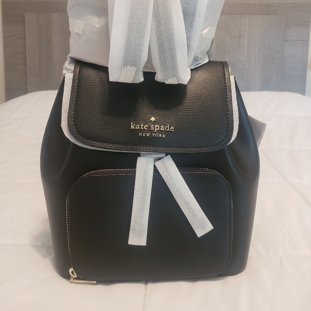 NWT Kate Spade black backpack